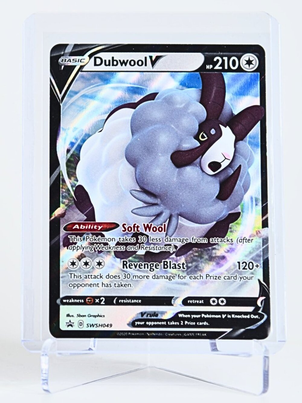 Pokemon Card Dubwool V Sword & Shield Promo Holo SWSH049
